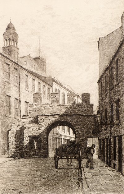 Oostpoort of Cowgatepoort door Richard Davidson Winter