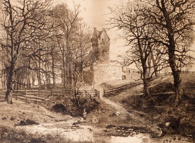 Mains Kasteel door Richard Davidson Winter