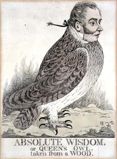 Absolute Wijsheid of Koninginnen Uil Uit een Bos door Richard Dighton