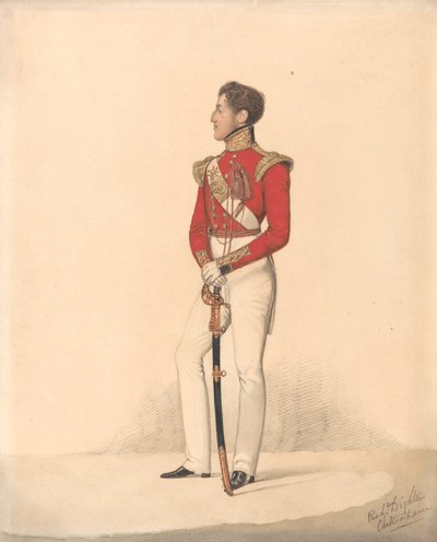 Lord Henry Charles Capel Somerset, 5e lichte infanterie - Cheltenham door Richard Dighton