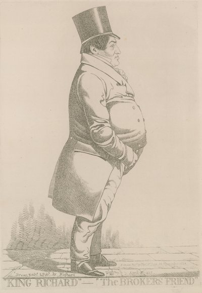Richard Heals (of Heale); Koning Richard, de vriend van de makelaars door Richard Dighton