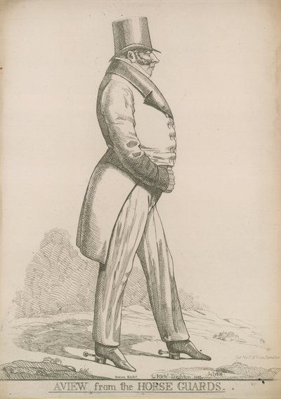 Sir Robert Bolton; Een uitzicht vanaf de Horse Guards door Richard Dighton