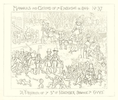 Een vooruitzicht van 5 november met de Guys door Richard Doyle