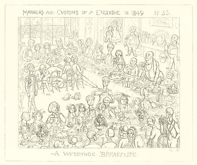 Een huwelijksontbijt door Richard Doyle