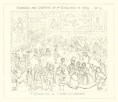 Een tentoonstelling in de Royal Academy door Richard Doyle