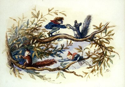 Kobolden en eekhoorns door Richard Doyle
