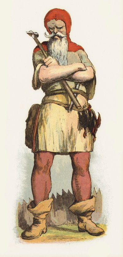 Illustratie voor Jack The Giant Killer door Richard Doyle