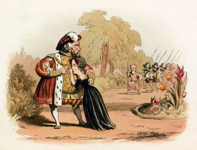 Nauwe ontsnapping voor koningin Katharine Parr door Richard Doyle