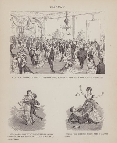 Pagina uit De Amerikaanse Tour van de heren Brown, Jones en Robinson door Richard Doyle