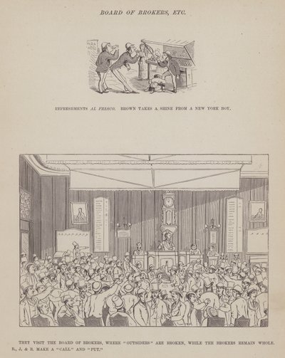 Pagina uit De Amerikaanse Tour van de heren Brown, Jones en Robinson door Richard Doyle
