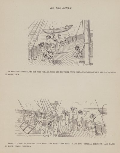 Pagina uit De Amerikaanse Tour van de heren Brown, Jones en Robinson door Richard Doyle