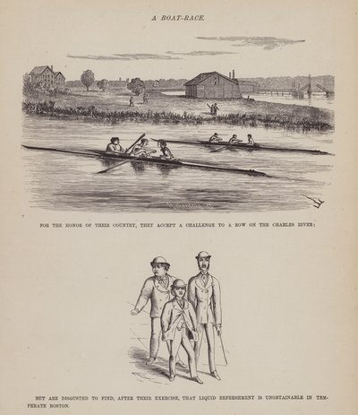 Pagina uit De Amerikaanse Tour van de heren Brown, Jones en Robinson door Richard Doyle