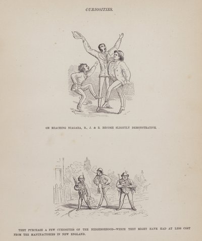 Pagina uit The American Tour of Messrs Brown, Jones and Robinson door Richard Doyle
