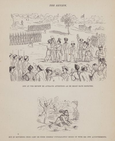 Pagina uit The American Tour of Messrs Brown, Jones and Robinson door Richard Doyle