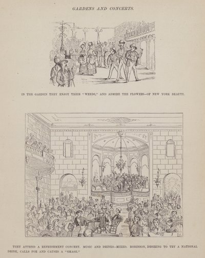 Pagina uit The American Tour of Messrs Brown, Jones and Robinson door Richard Doyle