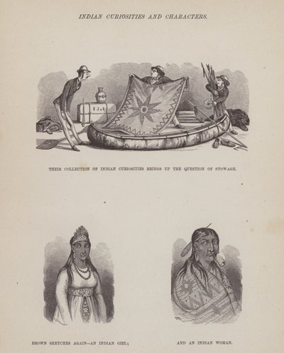 Pagina uit De Amerikaanse tour van de heren Brown, Jones en Robinson (gravure) door Richard Doyle