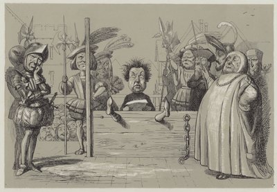 Perkin Warbeck leest zijn bekentenis door Richard Doyle