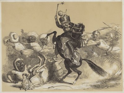 Richard Leeuwenhart en Saladin door Richard Doyle