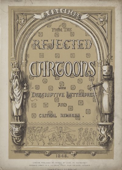 Titelpagina voor Selecties uit de Geweigerde Cartoons door Richard Doyle