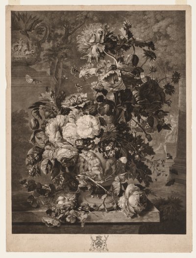 Een bloemstuk, 1778 door Richard Earlom