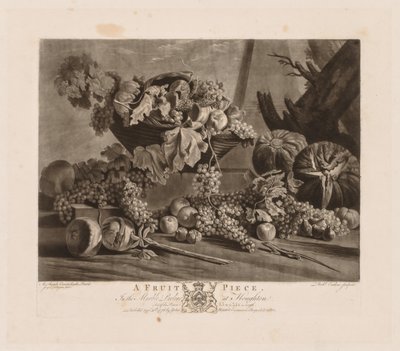Een fruitstuk door Richard Earlom