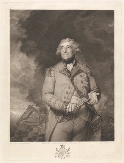 George Augustus Elliot Lord Heathfield door Richard Earlom
