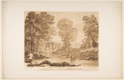 Landschap met Cupido en Psyche door Richard Earlom