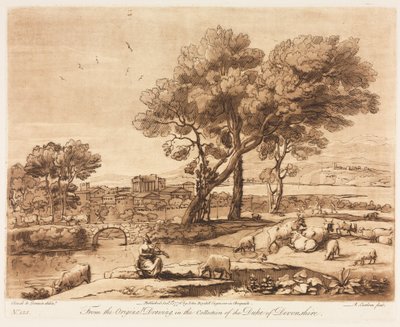 Liber Veritatis: Nr. 135, Een Landschap met Gebouwen, Mercurius die Admetus