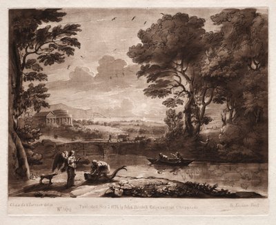 Liber Veritatis: No. 160, Tobias en de Engel, 1774 door Richard Earlom