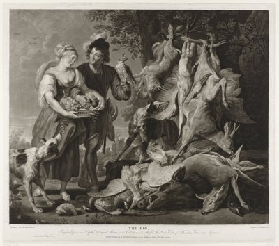 Portret van Peter Paul Rubens en zijn vrouw door Richard Earlom