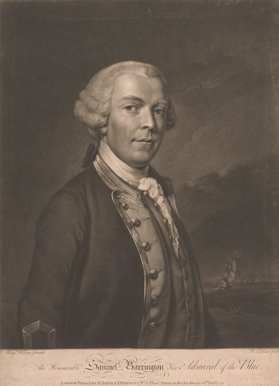 Samuel Barrington door Richard Earlom
