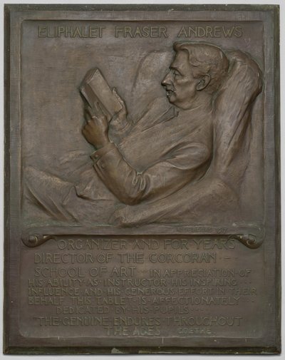 Gedenkplaat voor de Overleden E. F. Andrews, 1917 door Richard Edwin Brooks