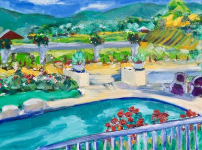 Achtertuin, Napa, 2019 door Richard Fox