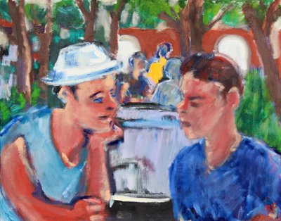 Gesprek in het Park door Richard Fox