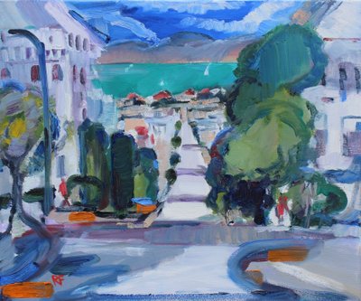 Pacific Heights naar de baai, 2019 door Richard Fox