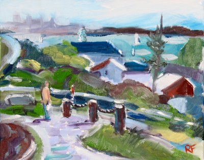 San Francisco Bay vanuit Tiburon, 2020 door Richard Fox