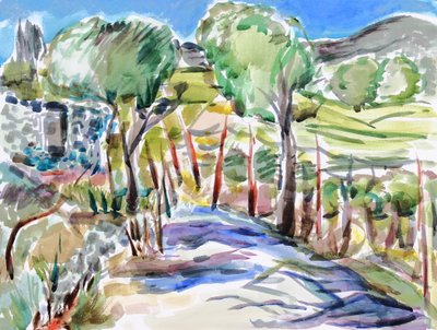 Twee bomen in Jack London State Park, 2017 door Richard Fox