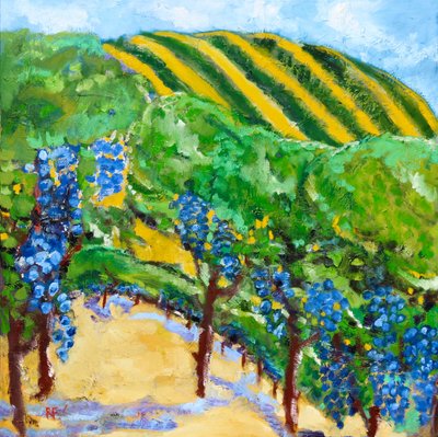 Wijngaard en Heuvels, 2019 door Richard Fox