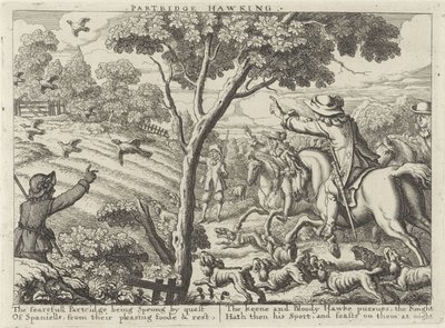 Jacht op patrijsvogels door Richard Gaywood (possibly)