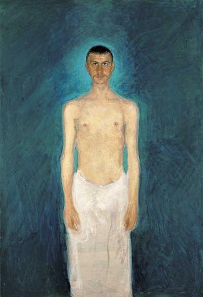 Zelfportret halfnaakt door Richard Gerstl