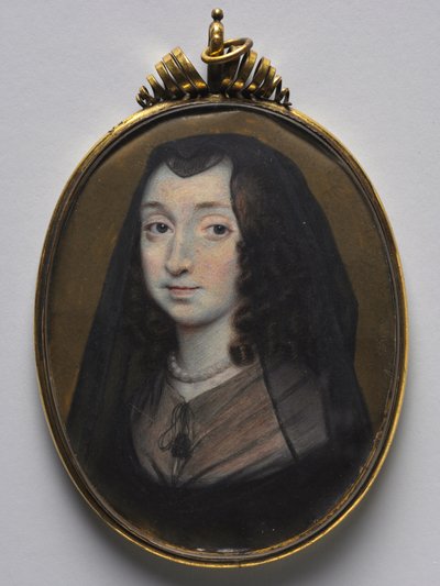 Portret van Elizabeth Morrison, Lady Capell van Hadham, ca. 1650 door Richard Gibson
