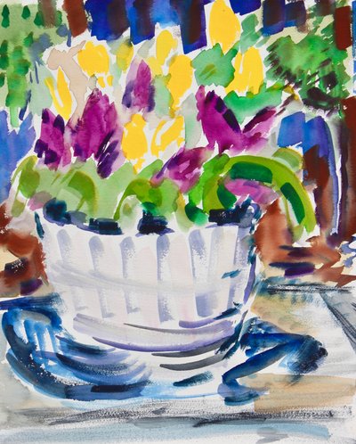 Bloemen in een Ton door Richard H. Fox