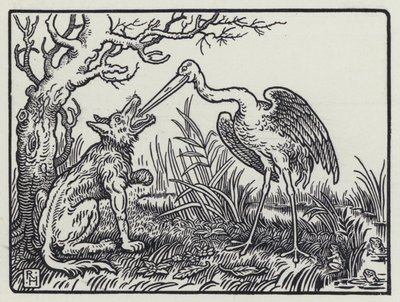 De wolf en de kraanvogel door Richard Heighway