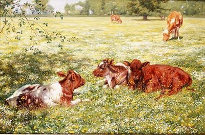 Kalveren in de Lente door Richard Henry Brock