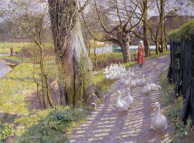 Het Pad bij de Molenplas, 1900 door Richard Henry Brock
