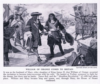Willem van Oranje komt naar Groot-Brittannië, ca. 1950 door Richard Henry Brock