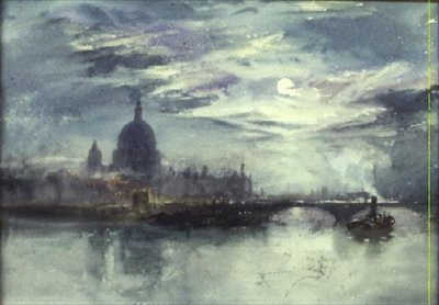 Uitzicht op de Theems met St. Paul