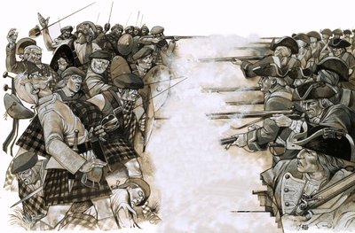 De Slag bij Culloden door Richard Hook