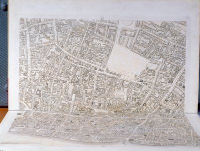 Plattegrond van de stad Londen, gepubliceerd 1813 door Richard Horwood