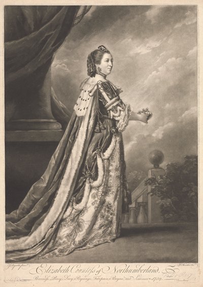 Elizabeth, gravin van Northumberland door Richard Houston